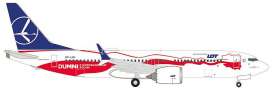 Boeing  - 737 Max 8 white/blue/red - 1:500 - Herpa Wings - H536790 - herpa536790 | The Diecast Company