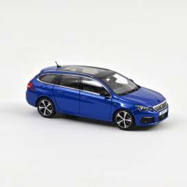 Peugeot  - 308 SW GT 2020 blue - 1:43 - Norev - 473940 - nor473940 | The Diecast Company