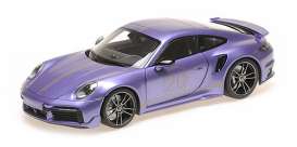 Porsche  - 911 (992) Turbo S 2021 viola - 1:18 - Minichamps - 113069076 - mc113069076 | The Diecast Company