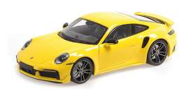 Porsche  - 911 (992) Turbo S 2021 yellow - 1:18 - Minichamps - 110069070 - mc110069070 | The Diecast Company