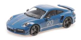 Porsche  - 911 (992) Turbo S 2021 blue - 1:18 - Minichamps - 155069170 - mc155069170 | The Diecast Company
