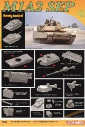 Military Vehicles  - M1A2 SEP  - 1:72 - Dragon - 7495 - dra7495 | The Diecast Company