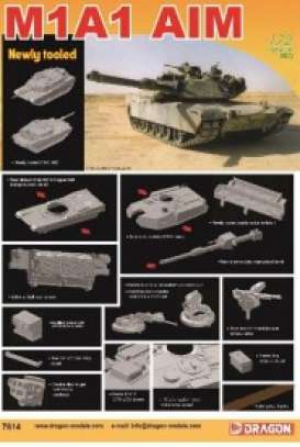 Military Vehicles  - M1A1  AIM  - 1:72 - Dragon - 7614 - dra7614 | The Diecast Company