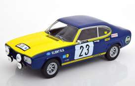 Ford  - Capri 1972 yellow/blue - 1:18 - MCG - MCG18296 - MCG18296 | The Diecast Company