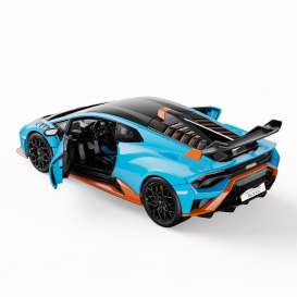 Lamborghini  - Huracan STO light blue/orange - 1:18 - Rastar - 63800 - rastar63800 | The Diecast Company