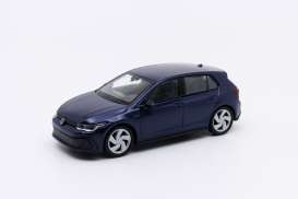 Volkswagen  - Golf 8 GTi 2020 blue - 1:34 - Welly - 43823W - welly43823Wb | The Diecast Company