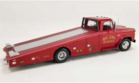 Dodge  - D300 Ramp Truck 1970 candy apple red - 1:18 - Acme Diecast - 1801915 - acme1801915 | The Diecast Company