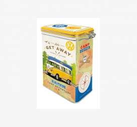 Volkswagen  - Metal Cliptop Box black/blue/white/yellow - Tac Signs - NA31102 - CRMB31102 | The Diecast Company