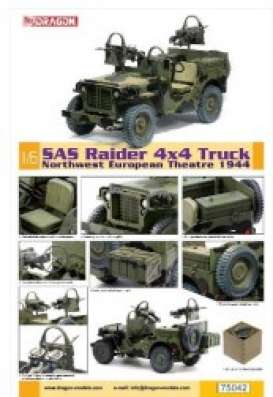 Military Vehicles  - SAS Raider 4x4 Truck  - 1:6 - Dragon - 75042 - dra75042 | The Diecast Company