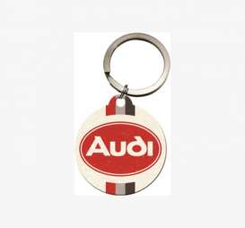 Audi  - Audi Logo Key Ring 4cm red/white - Tac Signs - NA48039 - Key48039 | The Diecast Company