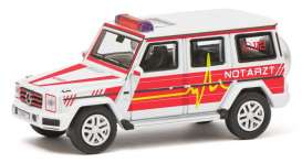 Mercedes Benz  - G Notarzt white/red - 1:87 - Schuco - S26742 - schuco26742 | The Diecast Company