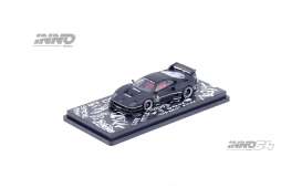 LB Works  - F40 2023 black/white - 1:64 - Inno Models - in64-LBWKF40-HKTS23 - in64-LBWKF40-HKTS23 | The Diecast Company