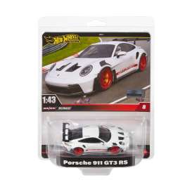 Porsche  - 911 GT3 RS white/red - 1:43 - Hotwheels - HWT03 - hwmvHWT03 | The Diecast Company