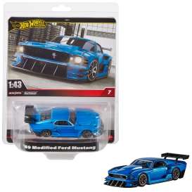 Ford  - Mustang Modified 1969 blue - 1:43 - Hotwheels - HWT04 - hwmvHWT04 | The Diecast Company