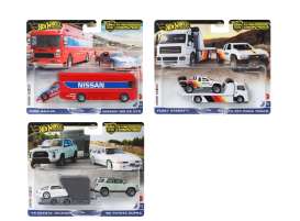 Assortment/ Mix  - Team Transport various - 1:64 - Hotwheels - FLF56 - hwmvFLF56-978D | The Diecast Company