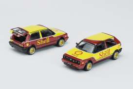 Volkswagen  - Golf GTi MKII yellow/red - 1:64 - Pop Race Limited - PR640036 - PR640036 | The Diecast Company