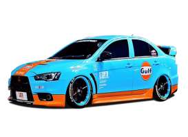 Mitsubishi  - Lancer EVO X 2012 gulf blue/orange - 1:43 - Vitesse SunStar - 29352 - vss29352 | The Diecast Company