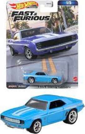 Chevrolet  - Camaro 1969 blue - 1:64 - Hotwheels - HKD24 - hwmvHKD24 | The Diecast Company