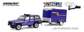 Jeep  - Cherokee 2001 purple - 1:64 - GreenLight - 32315B - gl32315B | The Diecast Company