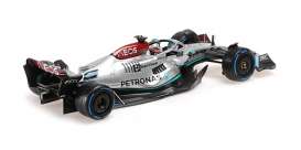 Mercedes Benz  - W13 2022 silver/red/black - 1:18 - Minichamps - 110220763 - mc110220763 | The Diecast Company