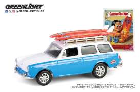 Volkswagen  - Type 3 1961 blue/white - 1:64 - GreenLight - 54110B - gl54110B | The Diecast Company