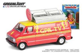 Dodge  - B-100 1976 red/yellow - 1:64 - GreenLight - 54110D - gl54110D | The Diecast Company