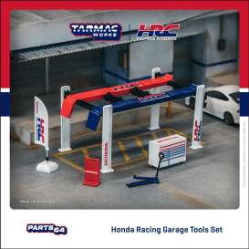 diorama Garage Accessoires - white/red/blue - 1:64 - Tarmac - T64A-TL001-HRC - TC-T64ATL001HRC | The Diecast Company