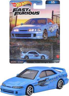 Acura  - Custom Integra Sedan GSR blue - 1:64 - Hotwheels - HKD27 - hwmvHKD27 | The Diecast Company