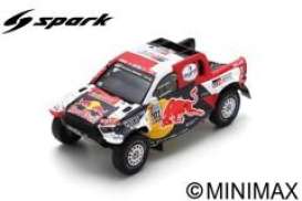 Toyota  - Hilux 2022 red/blue/white - 1:43 - Spark - S5870 - spaS5870 | The Diecast Company