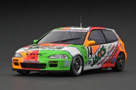 Honda  - Civic green/orange/white - 1:18 - Ignition - IG3050 - IG3050 | The Diecast Company