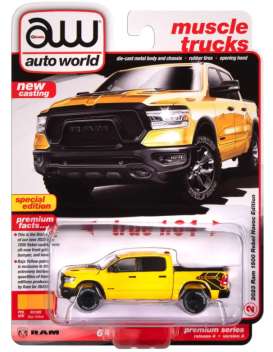 Dodge  - Ram Rebel 2023 yellow/grey - 1:64 - Auto World - SP164A - AWSP164A | The Diecast Company