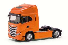 Iveco  - S-Way orange - 1:87 - Herpa - H313445-003 - herpa313445-003 | The Diecast Company