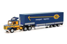 Scania  - Torpedo blue/orange - 1:87 - Herpa Trucks - H317191 - herpa317191 | The Diecast Company