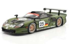 Porsche  - 911 GT1 1997 green - 1:18 - Werk83 - W18012006 - W18012006 | The Diecast Company