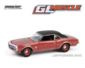 Chevrolet  - Camaro SS 396 1968 maroon - 1:64 - GreenLight - 13360A - gl13360A | The Diecast Company