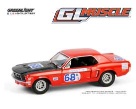 Ford Mustang - GT Coupe 1968 maroon - 1:64 - GreenLight - 13360B - gl13360B | The Diecast Company