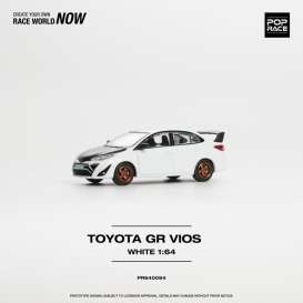 Toyota  - GR Vios white - 1:64 - Pop Race Limited - PR640094 - PR640094 | The Diecast Company