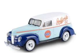 Ford  - Sedan Delivery 1940 light blue/orange - 1:24 - Motor Max - 79661 - mmax79661 | The Diecast Company