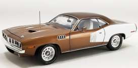 Plymouth  -  Cuda 1971 brown/white - 1:18 - Acme Diecast - 1806134 - acme1806134 | The Diecast Company