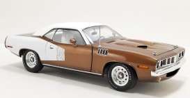 Plymouth  -  Cuda 1971 brown/white - 1:18 - Acme Diecast - 1806134VT - acme1806134VT | The Diecast Company