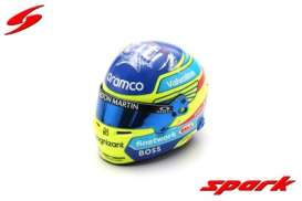 Helmet  - 2024 blue/yellow - 1:5 - Spark - 5HF139 - spa5HF139 | The Diecast Company