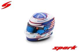 Helmet  - 2024 blue/red/white - 1:5 - Spark - 5HF143 - spa5HF143 | The Diecast Company