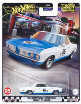 Chevrolet  - Corvair Yenko Stinger 2024 White/Blue - 1:64 - Hotwheels - HRT69 - hwmvHRT69 | The Diecast Company