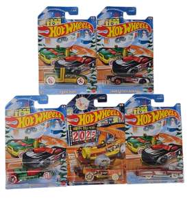 Assortment/ Mix  - Happy New Year 2024 series 2025 various - 1:64 - Hotwheels - W3099 - hwmvW3099 | The Diecast Company