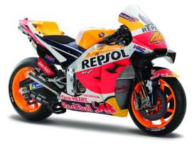 Honda  - RC213V 2021 orange/red/white - 1:18 - Maisto - 36372E - mai36372E | The Diecast Company