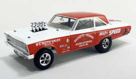 Plymouth  - AWB  1965 red/white - 1:18 - Acme Diecast - 1806511 - acme1806511 | The Diecast Company