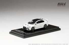 Mitsubishi  - Lancer Evolution X white - 1:64 - Hobby Japan - HJ642053CWP - HJ642053CWP | The Diecast Company