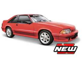 Ford Mustang - SVT Cobra 1993 red - 1:24 - Maisto - 32906R - mai32906R | The Diecast Company