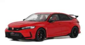 Honda  - Civic 2022 red - 1:18 - OttOmobile Miniatures - OT440 - otto440 | The Diecast Company