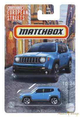 Jeep  - Renegade blue - 1:64 - Matchbox - HVV30 - MBHVV30 | The Diecast Company